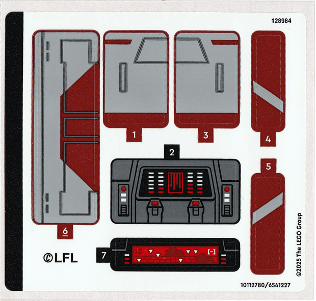 Sticker Sheet for Set 75413 - (10112780/6541227)