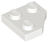Wedge, Plate 2 x 2  Cut Corner