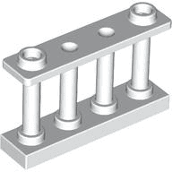 Fence 1 x 4 x 2 Spindled with 2 Studs