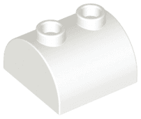 Slope, Curved 2 x 2 Double with 2 Hollow Studs