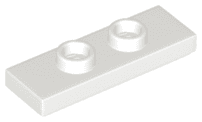 Plate, Modified 1 x 3 with 2 Studs (Double Jumper)
