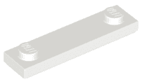 Plate, Modified 1 x 4 with 2 Studs with Groove