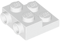 Plate, Modified 2 x 2 x 2/3 with 2 Studs on Side - Hollow Bottom Tube