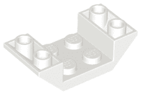 Slope, Inverted 45 4 x 2 Double with 2 x 2 Cutout
