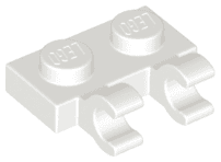 Plate, Modified 1 x 2 with 2 Open O Clips (Horizontal Grip)