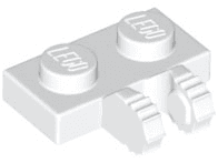 Hinge Plate 1 x 2 Locking with 2 Fingers on Side