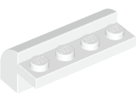 Slope, Curved 2 x 4 x 1 1/3 with 4 Recessed Studs