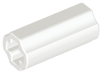 Technic, Axle Connector 2L (Smooth with x Hole + Orientation)