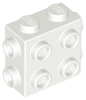 Brick, Modified 1 x 2 x 1 2/3 with Studs on Side and Ends