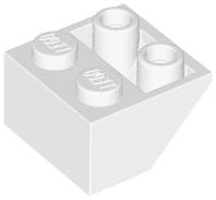 Slope, Inverted 45 2 x 2 with Hollow Round Bottom Tube