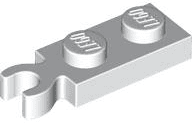 Plate, Modified 1 x 2 with Clip on End (Vertical Grip)