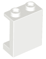 Panel 1 x 2 x 2 with Side Supports - Hollow Studs