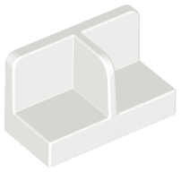 Panel 1 x 2 x 1 with Rounded Corners and Center Divider