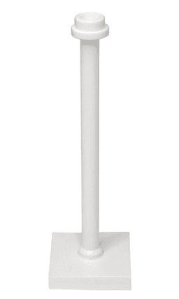 Support 2 x 2 x 5 Bar on Tile Base with Hollow Stud and Stop Ring