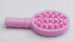 Friends Accessories Hairbrush with Heart on Reverse
