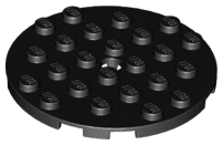 Plate, Round 6 x 6 with Hole