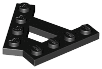 Wedge, Plate A-Shape with 2 Rows of 4 Studs