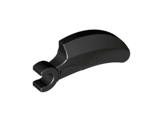 Barb / Claw / Horn / Tooth with Clip, Curved