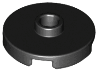 Tile, Round 2 x 2 with Open Stud