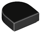 Tile, Round 1 x 1 Half Circle Extended