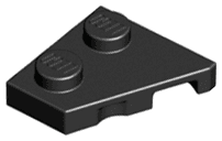 Wedge, Plate 2 x 2  Left