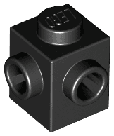 Brick, Modified 1 x 1 with Studs on 2 Sides, Adjacent