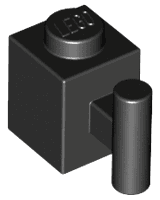 Brick, Modified 1 x 1 with Bar Handle