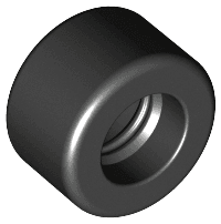 Tire 14mm D. x 9mm Smooth Small Wide Slick