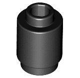 Brick, Round  1 x 1