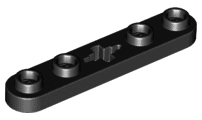 Technic, Plate 1 x 5 with Smooth Ends, 4 Studs and Center Axle Hole