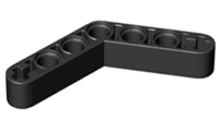Technic, Liftarm, Modified Bent Thick 1 x 7 (4 - 4)
