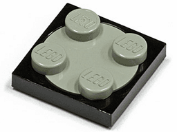Turntable 2 x 2 Plate with Light Gray Top (3680 / 3679)