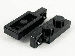 Hinge Plate 1 x 2 Locking with 1 Finger on End with Bottom Groove