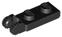 Hinge Plate 1 x 2 Locking with 2 Fingers on End