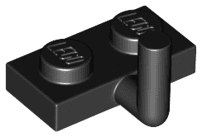 Plate, Modified 1 x 2 with Bar Arm Up (Horizontal Arm 5mm)