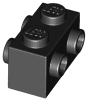 Brick, Modified 1 x 2 with Studs on 2 Sides