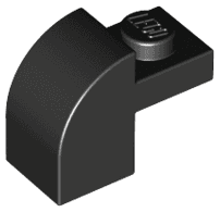 Slope, Curved 2 x 1 x 1 1/3 with Recessed Stud