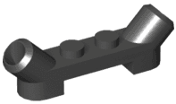 Plate, Modified 1 x 4 with Angled Tubes