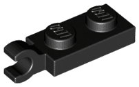 Plate, Modified 1 x 2 with Clip on End (Horizontal Grip)