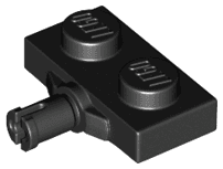 Plate, Modified 1 x 2 with Wheel Holder, Reinforced Underside