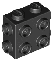 Brick, Modified 1 x 2 x 1 2/3 with Studs on Side and Ends