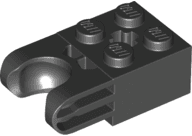 Technic, Brick Modified 2 x 2 with Ball Socket and Axle Hole - Straight Forks with Round Ends and Closed Sides
