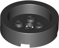 Brick, Round 4 x 4 with Recessed Center and Hole