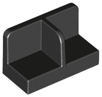 Panel 1 x 2 x 1 with Rounded Corners and Center Divider