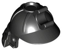 Minifigure, Headgear Helmet Ninja / Samurai with Clip and Long Visor