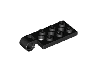 Hinge Plate 2 x 4 with Pin Hole and 3 Holes - Top