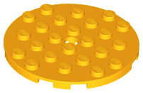 Plate, Round 6 x 6 with Hole