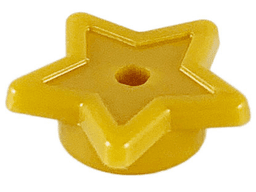 Plate, Round 1 x 1 with Star and Small Pin Hole