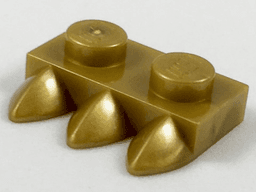 Plate, Modified 1 x 2 with 3 Teeth