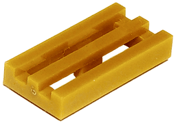 Tile, Modified 1 x 2 Grille with Bottom Groove
